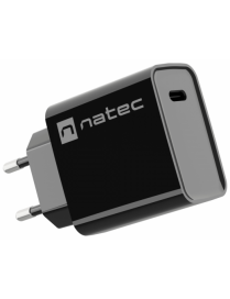 NATEC RIBERA Universal Negro Corriente alterna Carga rápida Interior