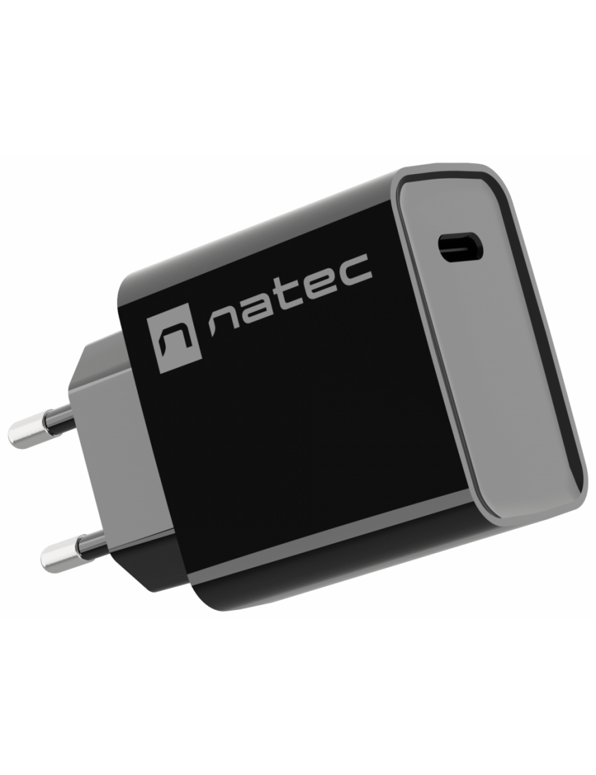 NATEC RIBERA Universal Negro Corriente alterna Carga rápida Interior