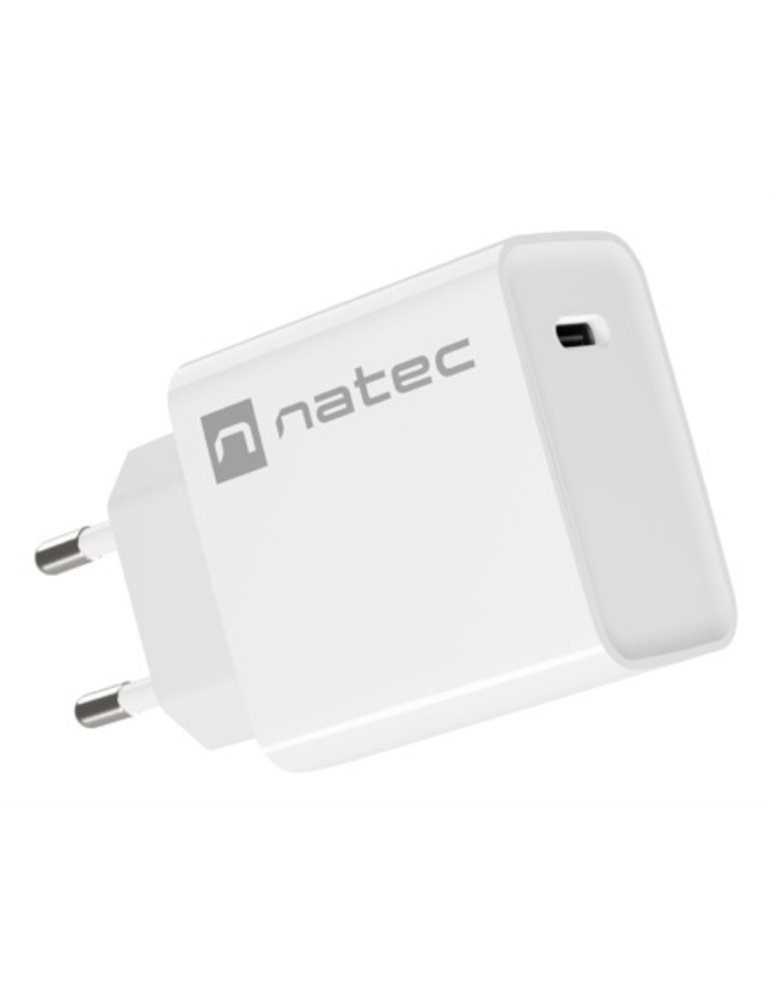 NATEC RIBERA Universal Blanco Corriente alterna Carga rápida Interior