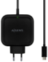 AISENS Cargador 65W PD3.0 QC3.0 1XUSB-C 1.2M, Negro