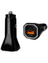 AISENS Cargador de Coche 38W,1XUSB-C PD3.0 20W,1XUSB-A QC3.0 18W, Negro