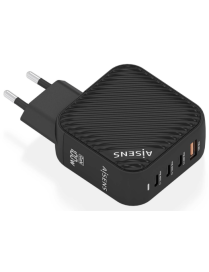 AISENS ASCH-100W4P029-BK cargador de dispositivo móvil Universal Corriente alterna Carga rápida Interior