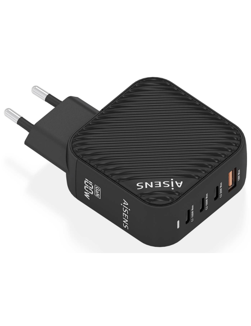AISENS ASCH-100W4P029-BK cargador de dispositivo móvil Universal Corriente alterna Carga rápida Interior