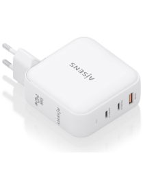 AISENS ASCH-140W3P030-W cargador de dispositivo móvil Universal Corriente alterna Carga rápida Interior