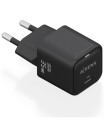 AISENS ASCH-35W1P023-BK cargador de dispositivo móvil Universal Corriente alterna Carga rápida Interior