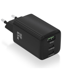 AISENS ASCH-65W3P042-BK cargador de dispositivo móvil Universal Corriente alterna Carga rápida Interior