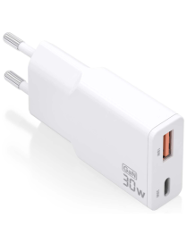 AISENS ASCH-30W2P046-W cargador de dispositivo móvil Cámara digital, MP3, MP4, Teléfono móvil, Navegante, Portátil, Consola de