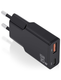 AISENS ASCH-30W2P047-BK cargador de dispositivo móvil Cámara digital, MP3, MP4, Teléfono móvil, Navegante, Portátil, Consola de