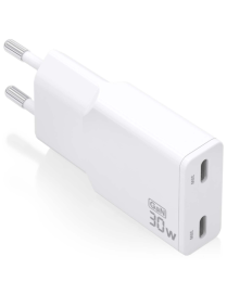 AISENS ASCH-30W2P048-W cargador de dispositivo móvil Cámara digital, MP3, MP4, Teléfono móvil, Navegante, Portátil, Consola de