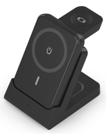 AISENS ASCH-15W4WC064-BK cargador de dispositivo móvil Auriculares, Smartphone, Reloj inteligente Cargador inalámbrico Interior