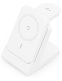 AISENS ASCH-15W4WC063-W cargador de dispositivo móvil Auriculares, Smartphone, Reloj inteligente Cargador inalámbrico Interior