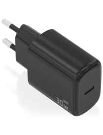 AISENS Cargador GaN 30W, 1xUSB-C PD3.0, Negro