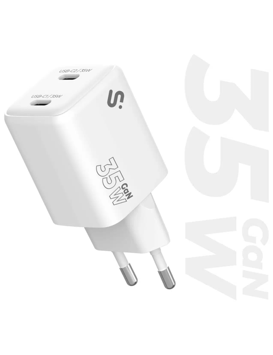 SUBBLIM Cargador GaN 35W Doble USB-C