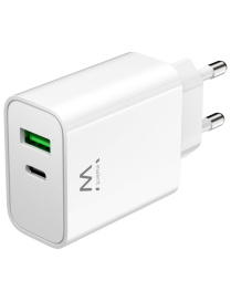 Ewent EW1325_R1 cargador de dispositivo móvil Universal Blanco Corriente alterna Carga rápida Interior