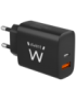 Ewent EW1319 cargador de dispositivo móvil Universal Negro Corriente alterna Carga rápida Interior