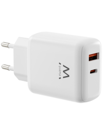 Ewent EW1329 cargador de dispositivo móvil Universal Blanco Corriente alterna Carga rápida Interior