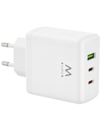 Ewent EW1333 cargador de dispositivo móvil Universal Blanco Corriente alterna Carga rápida Interior