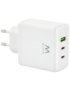 Ewent EW1333 cargador de dispositivo móvil Universal Blanco Corriente alterna Carga rápida Interior