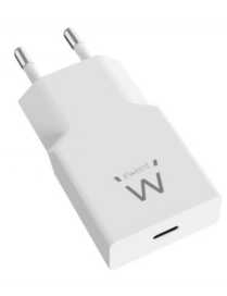 Ewent Cargador Rápido USB-C PD de 20W con Tecnología GaN y Diseño Ultrafino