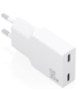 AISENS Cargador Ultra Delgado GaN 30W, 2xUSB-C PD3.0, Blanco