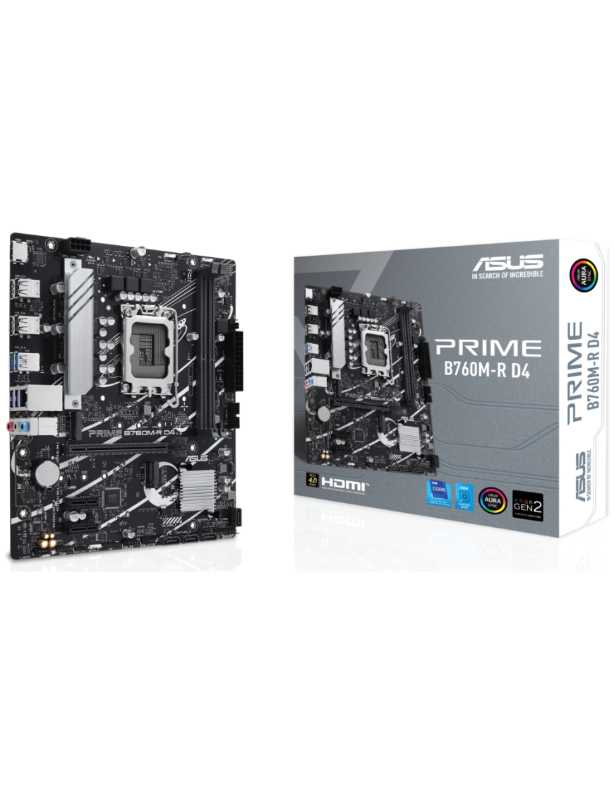 ASUS PRIME B760M-R D4 Intel B760 LGA 1700 micro ATX