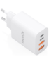 AISENS Cargador GaN 32W, 2xUSB-C PD3.0, 2xUSB-A, Blanco