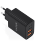 AISENS Cargador GaN 32W, 2xUSB-C PD3.0, 2xUSB-A, Negro