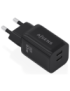 AISENS Cargador GaN 65W, 2xUSB-C PD3.0 QC4.0, Negro