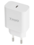 TooQ Cargador de Pared USB-C PD20W, Blanco