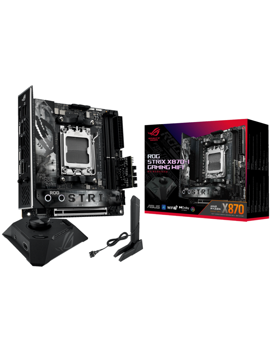 ASUS ROG STRIX X870-I GAMING WIFI AMD X870 Zócalo AM5 mini ITX