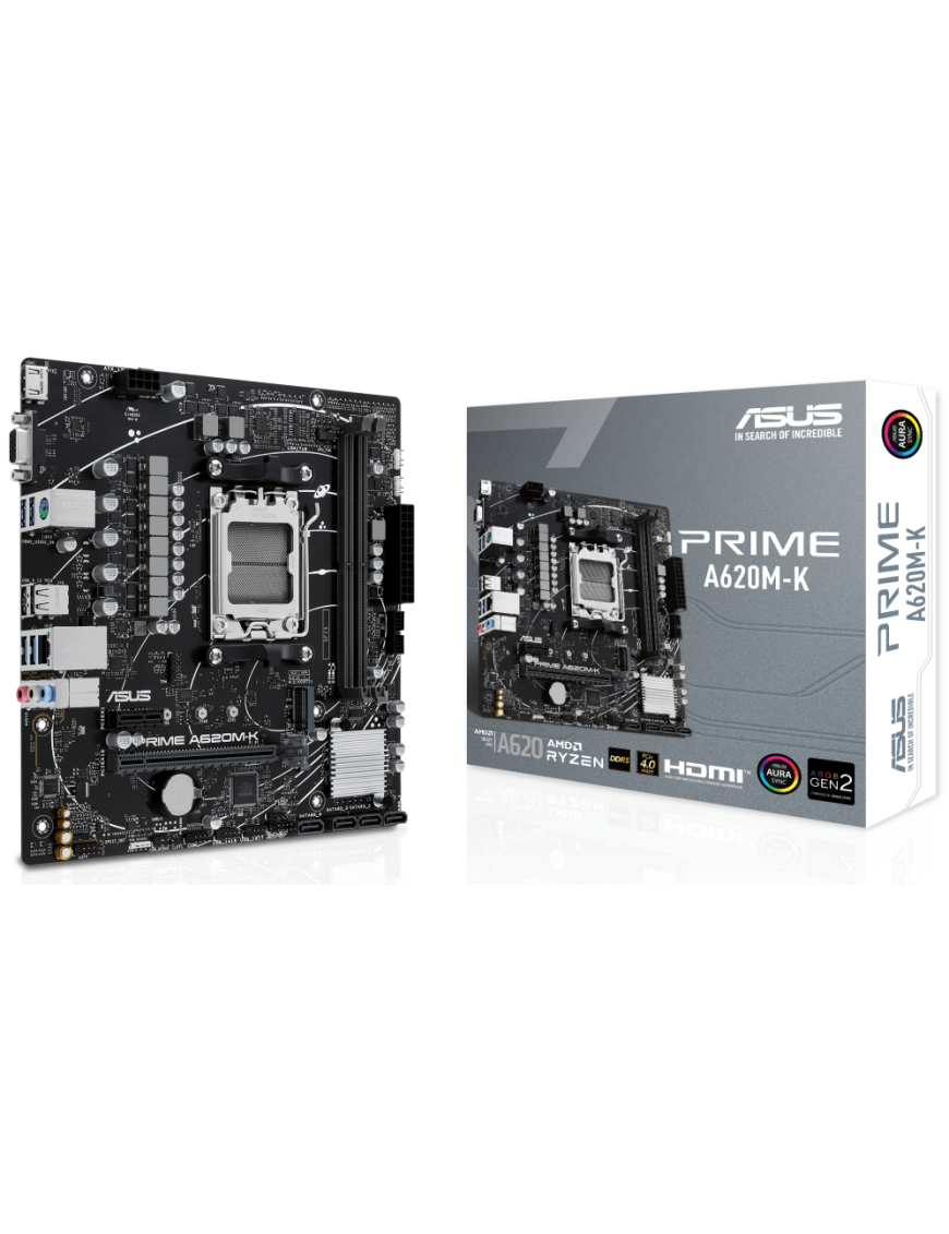 ASUS PRIME A620M-K AMD A620 Zócalo AM5 micro ATX