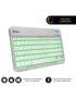 SUBBLIM Teclado Retroiluminado Bluetooth Smart Backlit BT Keyboard Silver