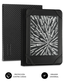 SUBBLIM Funda Libro Electrónico Clever Ebook Case 6" Black