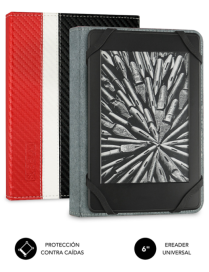 SUBBLIM Funda Libro Electrónico Clever Ebook Case 6" Red