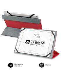 SUBBLIM Funda Tablet Freecam Case 10,1" Red