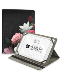 SUBBLIM Funda Tablet Universal TRENDY CASE ROSAS 11"
