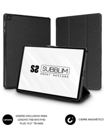 SUBBLIM Funda Tablet Shock Case Compatible con Lenovo Tab M10 Fhd Plus TbX606 Negro