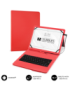 SUBBLIM Funda con Teclado Micro USB - USB C KEYTAB PRO USB 10,1" Red