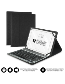 SUBBLIM Funda con Teclado KEYTAB PRO BLUETOOTH 10,1" Black