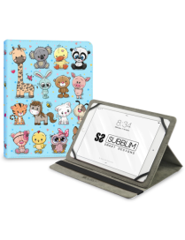 SUBBLIM Funda Tablet Universal TRENDY CASE ANIMALS 11"