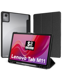 SUBBLIM Funda Tablet Clear Shock Case Compatible con Lenovo Tab M11 Negro 11" SmartCover