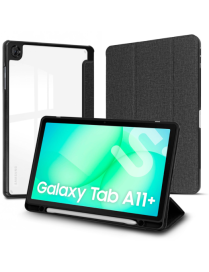 SUBBLIM Funda Tablet Shock Case Samsung Tab A11+ Negro 11" SmartCover magnético SlotPen