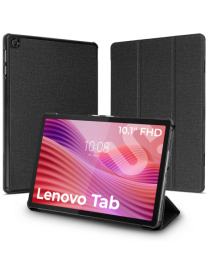 SUBBLIM Funda Tablet Shock Case Compatible con Lenovo Tab 2025 Negro 10,1" SmartCover