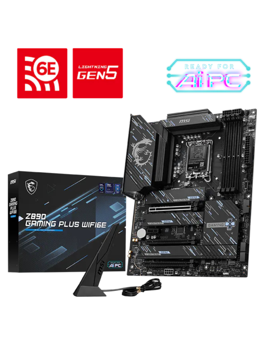MSI Z890 GAMING PLUS WIFI6E placa base Intel Z890 LGA 1851 (Socket V1) ATX