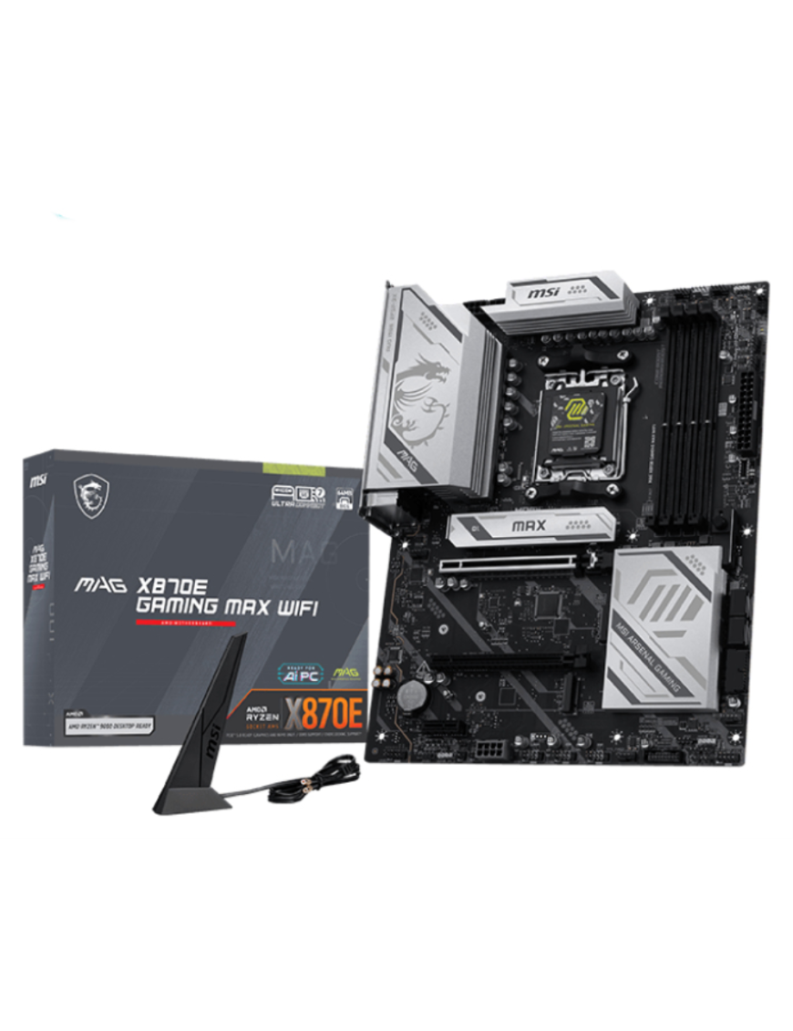 MSI MAG X870E GAMING MAX WIFI placa base AMD X870E Zócalo AM5 ATX