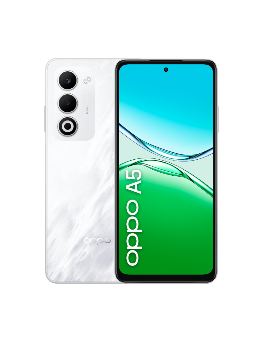 OPPO A5 16,9 cm (6.67") SIM doble Android 15 4G USB Tipo C 4 GB 128 GB 6000 mAh Blanco