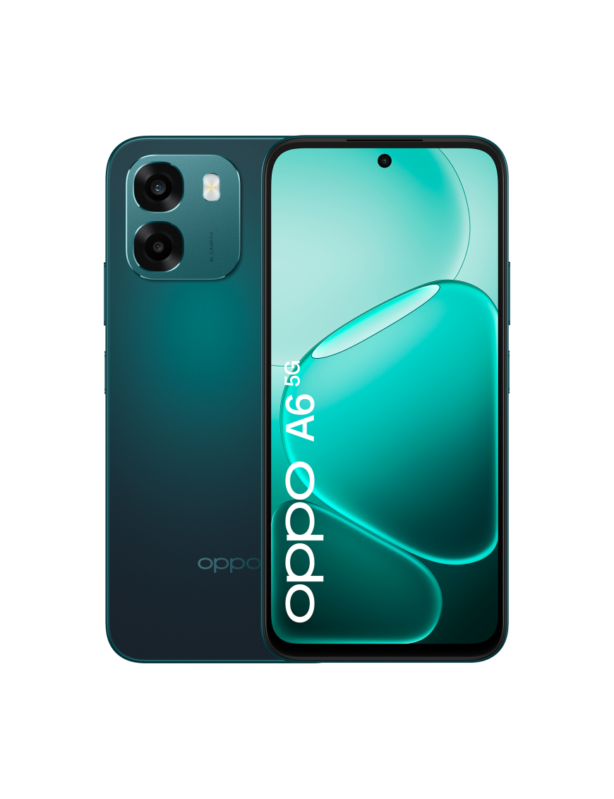 OPPO A6 5G 17,1 cm (6.75") SIM doble Android 15 USB Tipo C 6 GB 256 GB 6550 mAh Negro