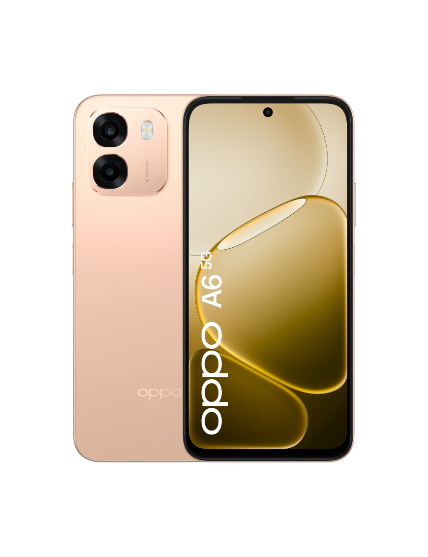 OPPO A6 5G 17,1 cm (6.75") SIM doble Android 15 USB Tipo C 6 GB 256 GB 6550 mAh Oro