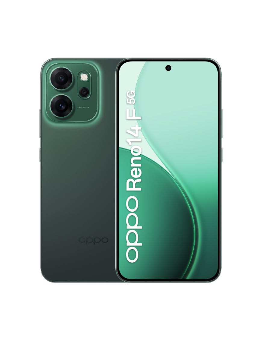 OPPO 14 F 5G Reno14 F 5G 16,7 cm (6.57") SIM doble Android 15 USB Tipo C 8 GB 256 GB 6000 mAh Verde