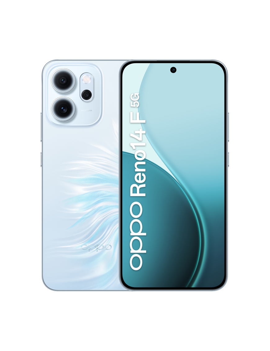 OPPO 14 F 5G Reno14 F 5G 16,7 cm (6.57") SIM doble Android 15 USB Tipo C 8 GB 256 GB 6000 mAh Azul